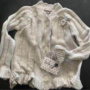 NEW cute grey sweater 12-18mos